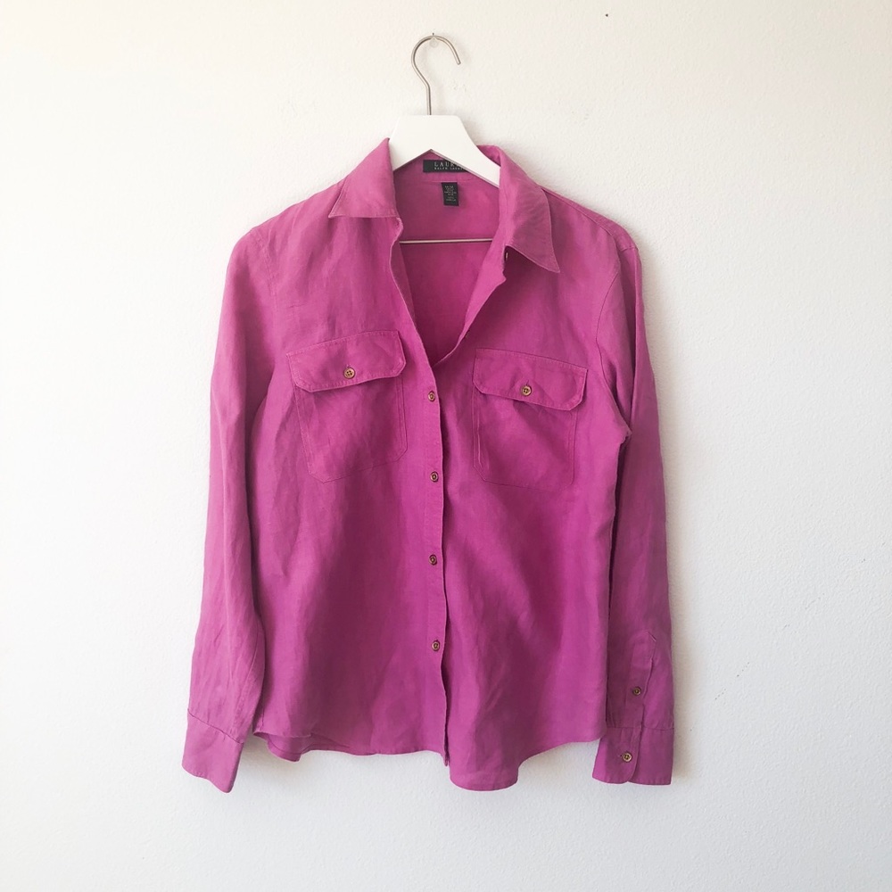 LAUREN RALPH LAUREN Long sleeve shirt,Size M